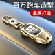 霞想本田鑰匙套艾力紳殼奧德賽扣URV冠道CRV皓影英詩(shī)派思鉑睿雅閣適用 本田A款【土豪金】+盾牌鑰匙扣