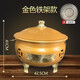 燒金桶特大號聚寶盆燒紙爐家用室內戶(hù)外無(wú)煙加厚拜神焚燒元寶火盆 金色大號鐵架款有通風(fēng)口送助燃架 下單送助燃網(wǎng)架+攪火棍