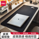 得力(deli)800*300mm耐磨PU皮鼠標墊 辦公游戲桌墊  辦公用品 黑色83010