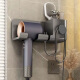 Aseblarm吹风机置物架 卫生间浴室免打孔电吹风支架多功能壁挂式吹风机架 优雅灰