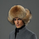 洛美華柔狐貍毛帽子男冬季貉子毛男士帽戶(hù)外保暖加厚皮草帽子東北護耳帽 貉子本色 L 58-60CM一般男士選擇