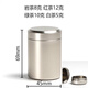亦昇小茶葉罐迷你鈦鋁合金不銹鋼密封茶盒鋁罐便攜罐子茶罐小號包裝盒 小號銀色鈦合金 45x69mm