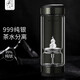 茶之戀茶水分離杯雙層玻璃杯男女士便攜泡茶杯鈦杯999純銀杯商務(wù)禮品杯 臻鈦 碳纖維（純銀葫蘆）
