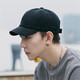 慕瑾繁飾短帽檐美式復古純色帽子男潮人情侶軟頂舒適親膚棒球帽男鴨舌帽男 短檐軟頂-黑色 均碼 52-60cm