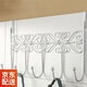 益馨榮 鐵藝門(mén)后掛鉤無(wú)痕衣帽架強力衣架掛衣鉤衣服壁掛衣掛架家居家裝 白色（五勾）