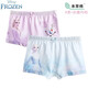 迪士尼冰雪奇緣愛(ài)莎女童內褲兒童平角褲棉女孩四角短褲 JXAF2008D兩條裝 120