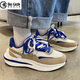 愛(ài)洛斯汀堡 小眾男鞋克萊因藍運動(dòng)鞋春夏透氣原宿情侶老爹鞋增高阿甘鞋子男