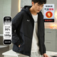 安德瑪（Under Armour）羽絨服男外套男子戶(hù)外加厚防風(fēng)防保暖御寒防風(fēng)防潑水休閑百搭上衣 黑色001 L