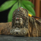 【假一賠萬】金絲楠陰沉木烏木觀音無事牌車掛手把件