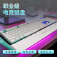 七龍珠AK300機(jī)械手感鍵盤 電競(jìng)游戲鼠標(biāo)耳機(jī)三件套臺(tái)式筆記本電腦辦公打字通用鍵盤RGB炫彩燈光有線 白色單鍵盤