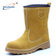 ShuAnda勞保鞋男鋼包頭防砸防刺穿輕便耐磨耐高溫防滑油田專(zhuān)用靴子工作鞋 4001  暗黃色  四季款 42