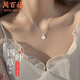 周百福999足銀四葉草項(xiàng)鏈女生首飾鎖骨鏈吊墜生日母親節(jié)禮物送女友老婆 幸運(yùn)四葉草項(xiàng)鏈