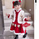 貝嬰初（BEIYINGCHU）漢服女童新年衣服兒童中國風(fēng)馬年唐裝過(guò)年寶寶拜年服2026年新款 上襖+裙子+頭飾+褲襪（黑白隨機） 140 （建議身高125-135）