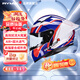 睿覓（RYMIC）摩托車(chē)頭盔全盔3C認證夏季機車(chē)頭盔競技騎行頭盔賽盔男女SR6紅藍L