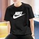 耐克（NIKE）短袖男T恤 2025夏季新款運(yùn)動(dòng)寬松休閑透氣圓領(lǐng)運(yùn)動(dòng)體恤上衣男 時(shí)尚黑色/經(jīng)典款 L (175/92A)
