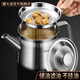 膳大皇（SHDO）304不銹鋼濾油壺防漏嘴不掛油豬油罐帶過(guò)濾網(wǎng)隔油壺大容量?jì)τ蛪?長(cháng)嘴濾油壺1升【升級不掛油】