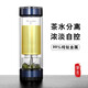 雅布茶水分離杯雙層玻璃男士商務(wù)車(chē)載便攜辦公室高顏值送禮物泡茶杯 雅鈦-星空藍
