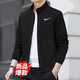 耐克（NIKE）男裝上衣 26春季新款運動(dòng)服跑步透氣寬松休閑夾克外套 黑色/薄款 建議拍大一碼 L