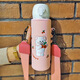 Bolikin 國(guó)潮刺繡保溫杯套通用象印水杯套保護(hù)套斜挎帶背帶便攜杯子套350ml 500ml防燙 刺繡粉色櫻桃小熊480-500ml