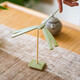 掬涵平衡竹蜻蜓茶道擺件手工懷舊風(fēng)工藝品茶室雅玩桌面精致裝飾品禮物 竹蜻蜓 (青色)