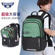 新仕高（SUNCISCO）初中生書包男學(xué)生包大容量高中學(xué)生2024新款減負護脊男孩雙肩包 DB96684軍綠色 適合155-185CM