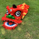 兒童塑料醒獅玩具幼兒園表演舞獅道具頭套6寸8寸南獅子全套獅子頭 6寸紅色單獅+尾巴
