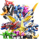 展高（JUMPGO）迷你特工隊(duì)玩具X機(jī)甲超級(jí)戰(zhàn)警恐龍威力量變形合體金剛男兒童禮物 【7合體】七炫戰(zhàn)龍王（8種形）
