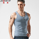 簡(jiǎn)束（JOONSVIP）男士背心純色棉質(zhì)運動(dòng)健身背心男夏打底修身緊身汗衫彈力保暖背心 天藍色（常規款） 2XL /80kg左右