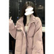 妃莉杋學(xué)院風(fēng)羽絨棉服女2025冬季新款寬松百搭加厚立領(lǐng)面包服棉衣外套女 粉紅色 M