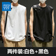 真維斯（Jeanswest）純棉無(wú)袖背心男夏季潮牌男生運(yùn)動(dòng)坎肩休閑大碼寬松打底衫籃球t恤 【純棉兩件裝】白色+黑色 L (175) (收藏加購(gòu)優(yōu)先發(fā))