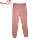 三槍秋冬女士輕薄彈力棉質(zhì)高腰修身抗寒保暖單件秋褲打底褲針織線(xiàn)褲 極光紅 L （165/90)