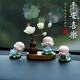 華飾汽車(chē)擺件平安小和尚車(chē)內裝飾車(chē)載香薰中控臺裝飾桌面擺件飾品