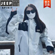 JEEP SPIRIT沖鋒衣男春秋季夾克男戶(hù)外外套三合一登山服男女情侶款裝防水上衣 JEEP2366象牙白【單衣春秋款】 XXS【建議80-100斤】