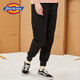dickies【商場(chǎng)同款】休閑褲 女秋冬簡(jiǎn)約百搭純色束腳褲下裝休閑 黑色 27