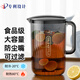 Bolikin冰箱冷水壺耐高溫大容量泡茶家用套裝食品級(jí)冰水瓶飲料桶塑料涼杯 透黑色單壺