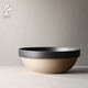 九土 手工粗陶碗日式簡(jiǎn)約陶瓷碗大湯碗面碗復古風(fēng)圓形餐具家用
