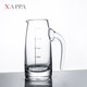 NAPPA手工雕刻白酒酒壺 水晶玻璃分酒壺分酒器 帶刻度二兩杯 100ML 【透明】 100ml 國風(fēng)雕刻