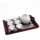 純錫茶具套裝茶杯茶壺茶盤(pán)辦公室高檔茶具企業(yè)定制高檔禮品 百福七件套/1壺6杯1茶盤(pán)/禮盒裝