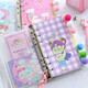 譽(yù)禾活頁(yè)手賬本可愛(ài)簡(jiǎn)約透明筆記本橫線(xiàn)方格少女心網(wǎng)紅記事本日程本伴手禮 4222-A6小女孩