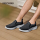 斯凱奇（Skechers）春季男休閑鞋一腳蹬易穿脫樂(lè )福鞋軟底舒適軟底健步鞋豆豆鞋210808 黑色/BLK 42