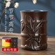 易水閣【教師節(jié)禮物送老師】實(shí)木筆筒高顏值辦公桌收納擺件黑檀木筆筒 節(jié)節(jié)高升款筆筒