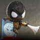 HOT TOYS蜘蛛俠：英雄無(wú)歸 蜘蛛俠 奇異博士  COSBABY(S)  迷你珍藏人偶 蜘蛛俠(黑金戰衣版)