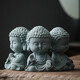 宇軒 青砂石茶寵小如來(lái)擺件中式國風(fēng)茶盤(pán)擺放假山魚(yú)缸造景精品 ZT--如來(lái)一套（3個(gè)）