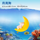 魚(yú)缸造景裝飾擺件小魔女小仙女月亮貓 月亮狗