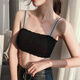 蘭威費雷裹胸抹胸無(wú)鋼圈運動(dòng)內衣女學(xué)生韓版初中生少女美背吊帶小背心內穿 907#：黑色1件 均碼