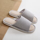 果洛菲亞麻拖鞋男春秋室內家居家用地板情侶麻布拖鞋 橫條紋藏色 42-43