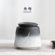 叁旬 山海觀茶葉罐密封儲(chǔ)茶罐普洱黑茶存儲(chǔ)罐家用防潮手工小茶罐 山海觀茶葉罐【白砂釉】