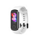 適用華為手環(huán)4腕帶硅膠耐用替換表帶HUAWEI band4榮耀5i智能手環(huán)運動(dòng)多彩個(gè)性腕帶 白色 適用：華為手環(huán)4表帶