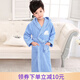 欣美舒兒童浴袍睡袍純棉毛巾料男女中大童春秋夏季全棉帶帽吸水長(cháng)款浴衣 中厚藍/吸水速干 L(身高140-155cm 衣長(cháng)100cm)