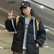 億梵莎棉服女冬季韓版寬松學(xué)生裝2023年新款假兩件冬天衣服羽棉襖絨服女 黑色 均碼